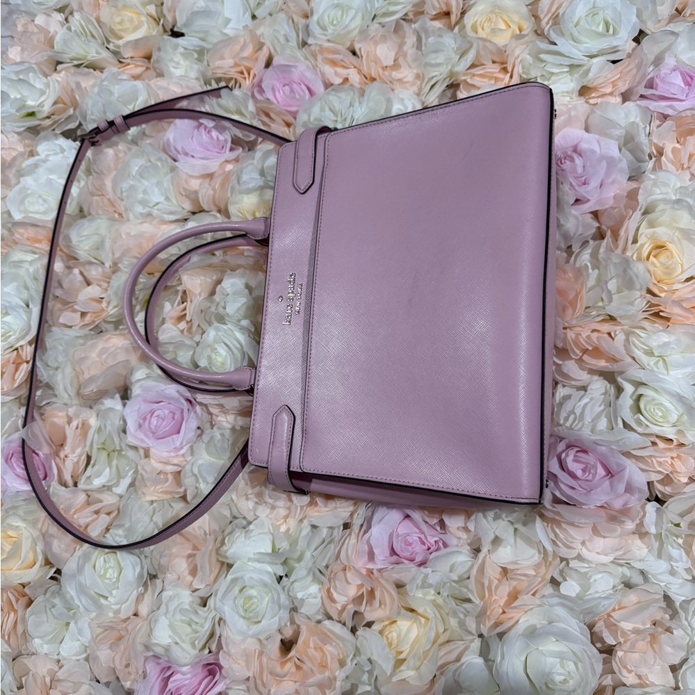 Kate Spade Pink Satchel Bag with Structured Design